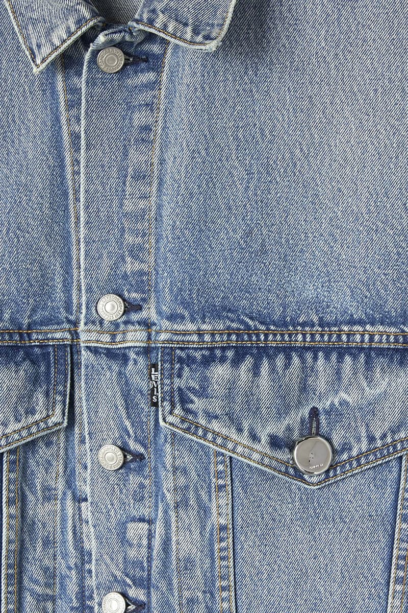 AMBUSH Levi's loose fit trucker jacket indigo bottle cap buttons tool buttons black silver boot cut 517 release info date price