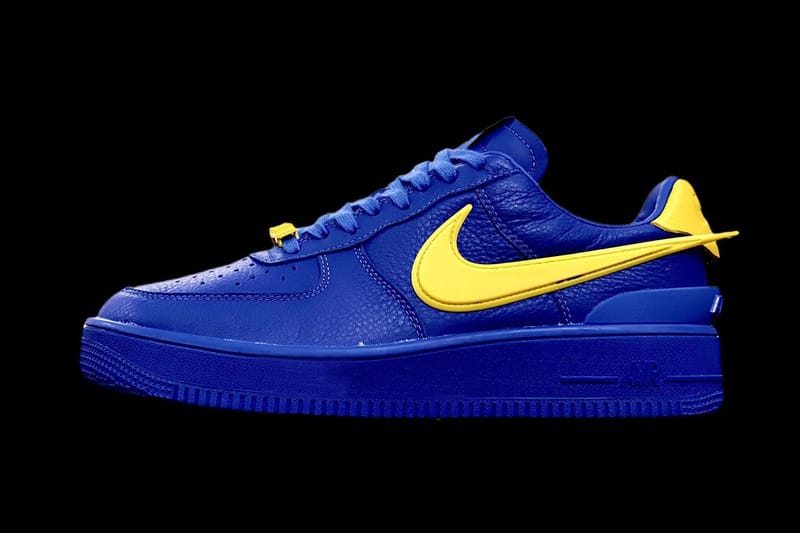 yellow blue white air force ones