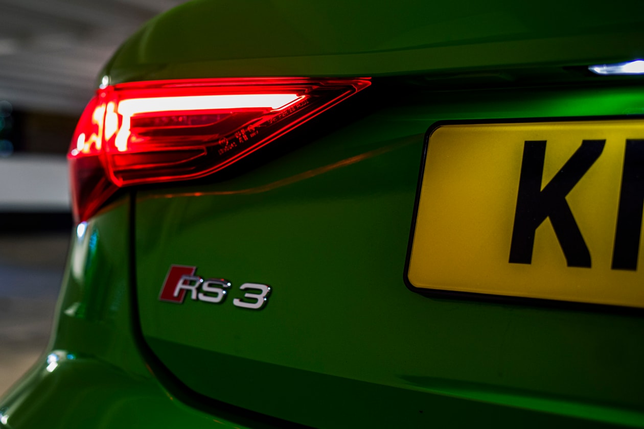 Audi RS3 2022 Kyalami Green Hot Hatchback Hypebeast Test Drive Review Mercedes AMG A45S Volkswagen Golf R Competitor 