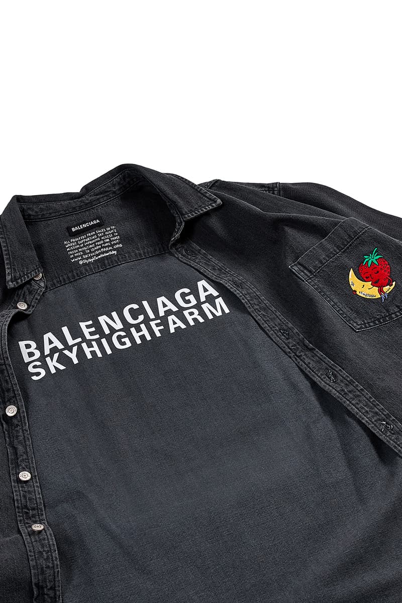 balenciaga sky high farm dover street market ryan mcginley charity shirt jacket archival release date info photos price store list buying guide