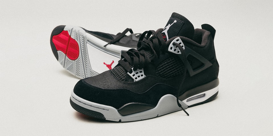 Black Canvas' Air Jordan 4 Releases In October