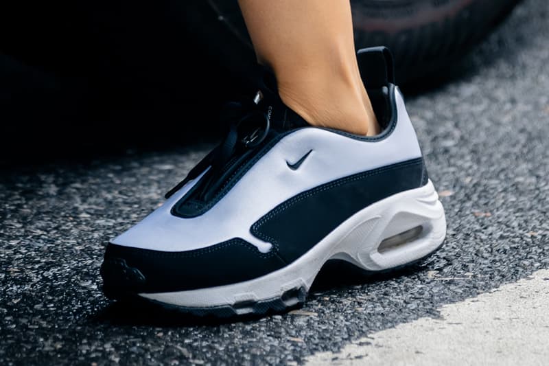 Here Are the Biggest Street Style Footwear Trends at NYFW SS23 nike clogs crocs dunk lows asics gel kayano slides comme des garcons heels cleat nike air foamposite one cdg balenciaga defender