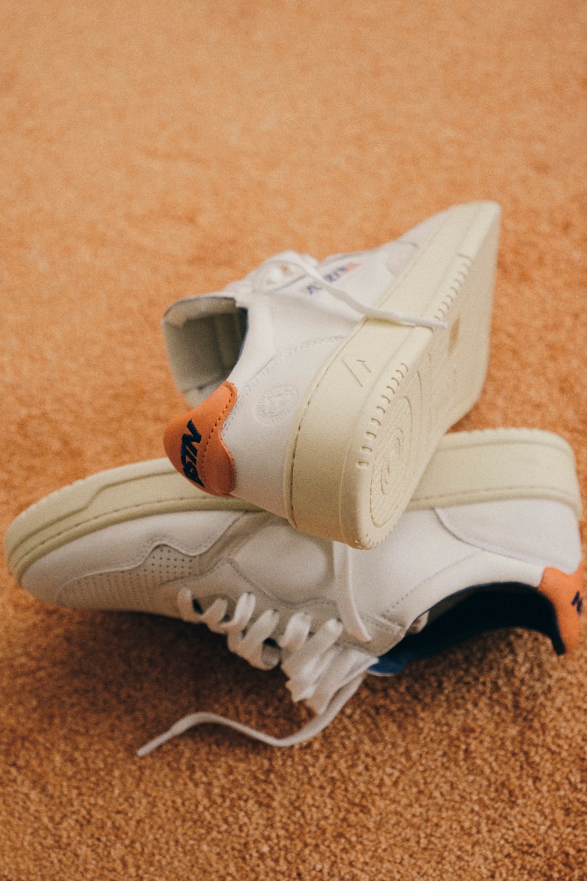 BSTN x Autry Action Shoes 01 Low White Orange Collaboration Release Information Sneaker Shoe Footwear Trainer