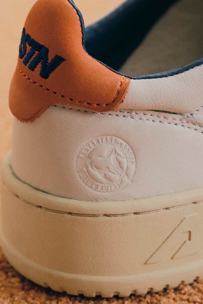 BSTN x Autry Action Shoes 01 Low White Orange Collaboration Release Information Sneaker Shoe Footwear Trainer