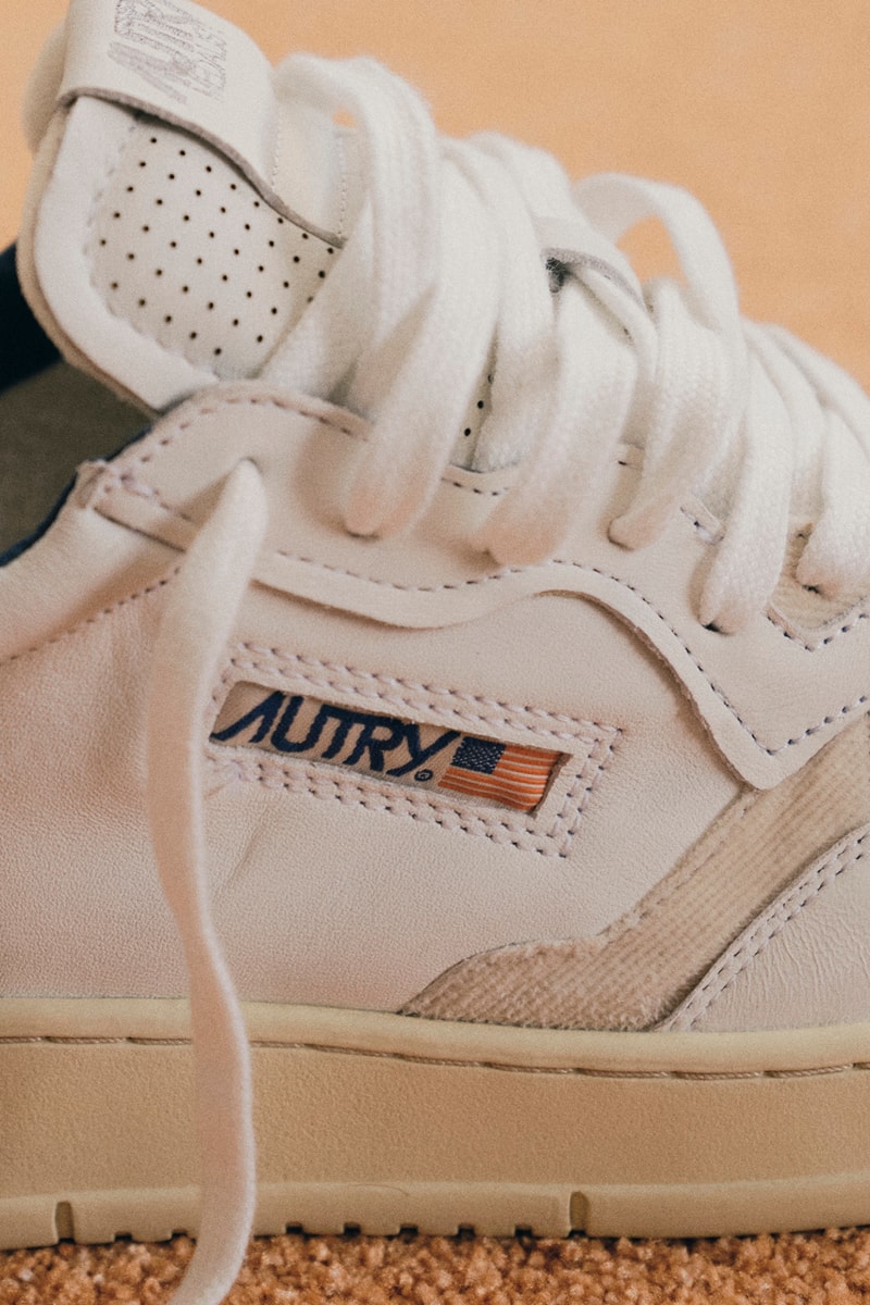 BSTN x Autry Action Shoes 01 Low White Orange Collaboration Release Information Sneaker Shoe Footwear Trainer