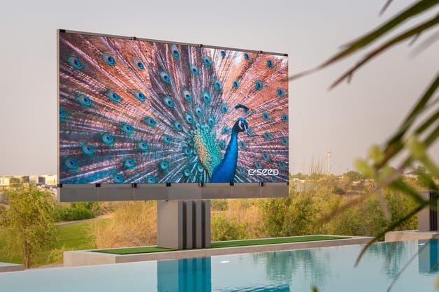 C SEED Unveils World's First Foldable Outdoor MicroLED TV