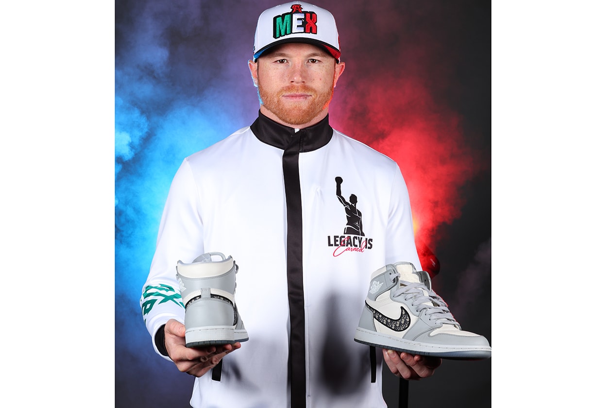 canelo alvarez dior air jordan 1 high sole mates interview hypebeast ggg fight 