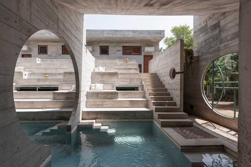 A Vaulted Infinity Pool Runs Throughout the "Casa To" Hotel in Mexico Ludwig Godefroy