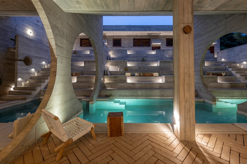 A Vaulted Infinity Pool Runs Throughout the "Casa To" Hotel in Mexico Ludwig Godefroy