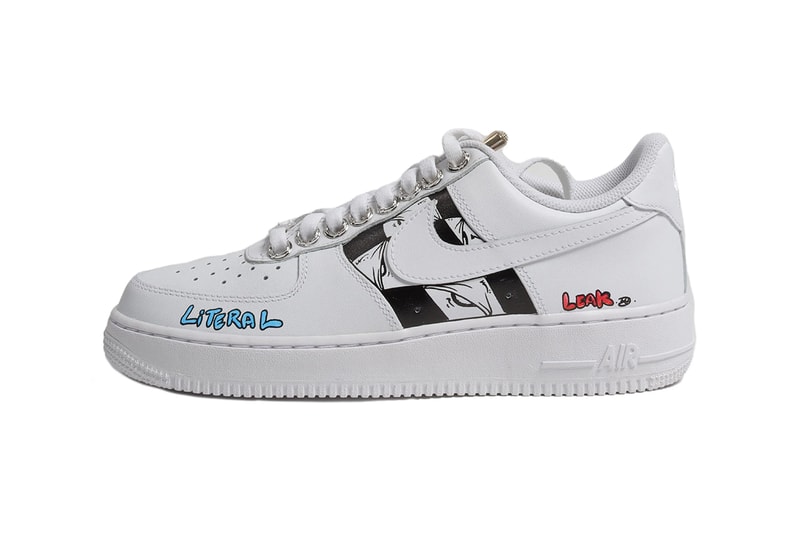 Chrome Hearts Hand Painted Matty Boy Nike Air Force 1 US 9 White Matt DiGiacomo Justin Reed Consignment Sneakers AF1 For Sale