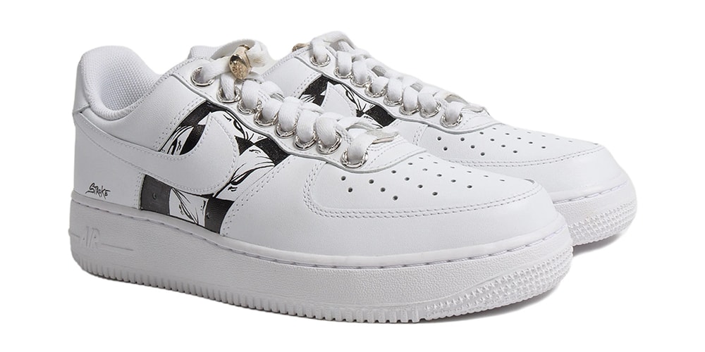 Louis Vuitton x Nike Air Force 1 Chrome Toe | Size 8.5, Sneaker in Silver/Yellow/Blue