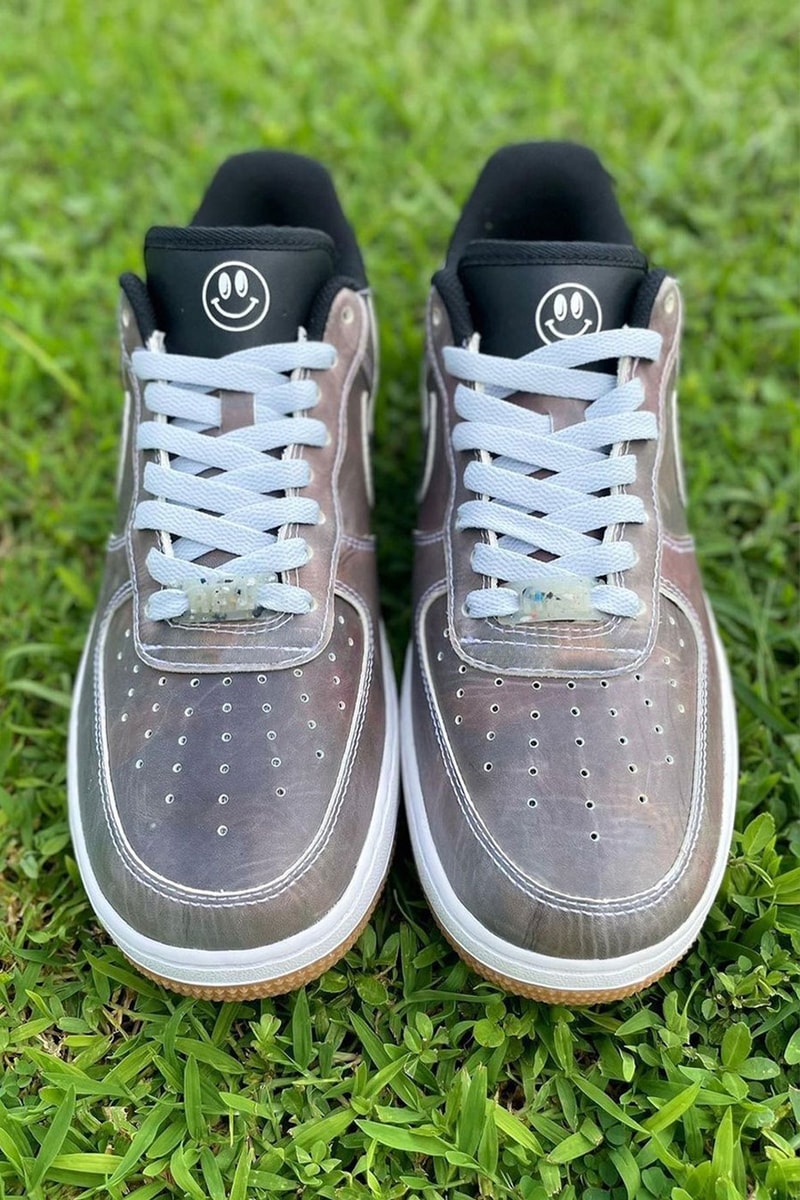 Berlin Civilist Nike Air Force 1 Low iamricosuav heat reactive white brown black silver smiley yellow blue green release info date price