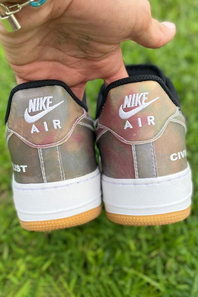 Berlin Civilist Nike Air Force 1 Low iamricosuav heat reactive white brown black silver smiley yellow blue green release info date price