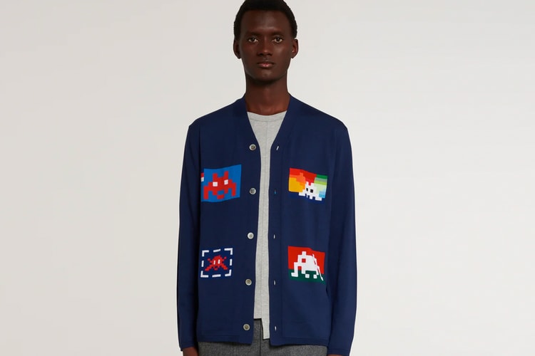 COMME des GARÇONS SHIRT Taps Invader for Colorful Pixelated Pieces