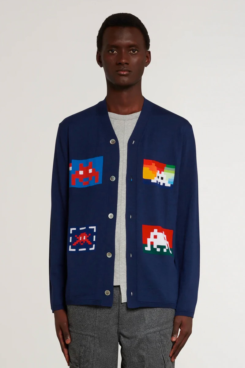 COMME des GARÇONS SHIRT Taps Invader for Colorful Pixelated Pieces Fashion