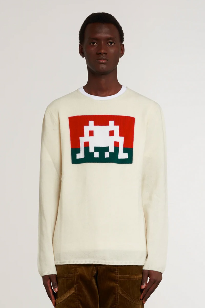 COMME des GARÇONS SHIRT Taps Invader for Colorful Pixelated Pieces Fashion