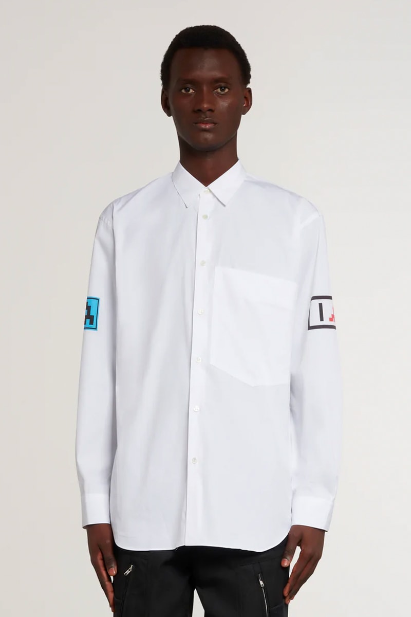 COMME des GARÇONS SHIRT Taps Invader for Colorful Pixelated Pieces Fashion