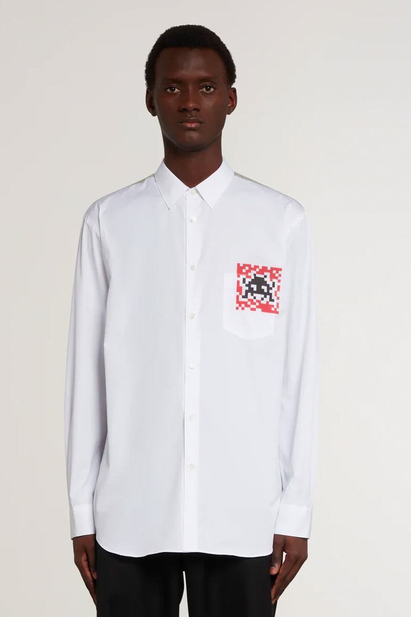 COMME des GARÇONS SHIRT Taps Invader for Colorful Pixelated Pieces Fashion