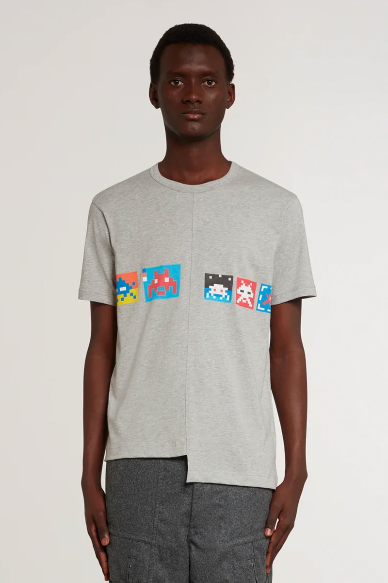 COMME des GARÇONS SHIRT Taps Invader for Colorful Pixelated Pieces Fashion