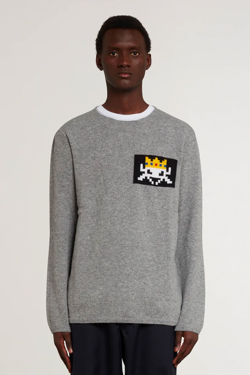 COMME des GARÇONS SHIRT Taps Invader for Colorful Pixelated Pieces Fashion