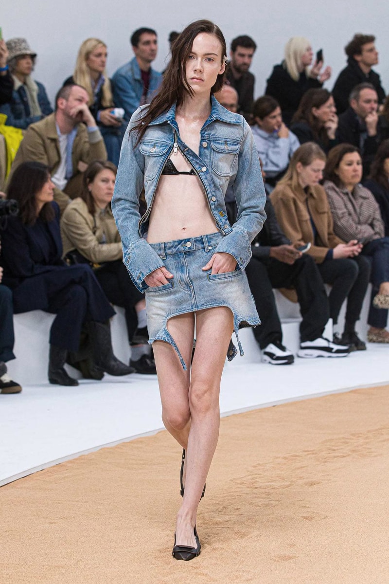 Courrèges SS23 Serves the Morning After Look on a Beach spring summer 2023 paris fashion week runway rave beach vibes bella hadid nicolas di felice rave belgian club