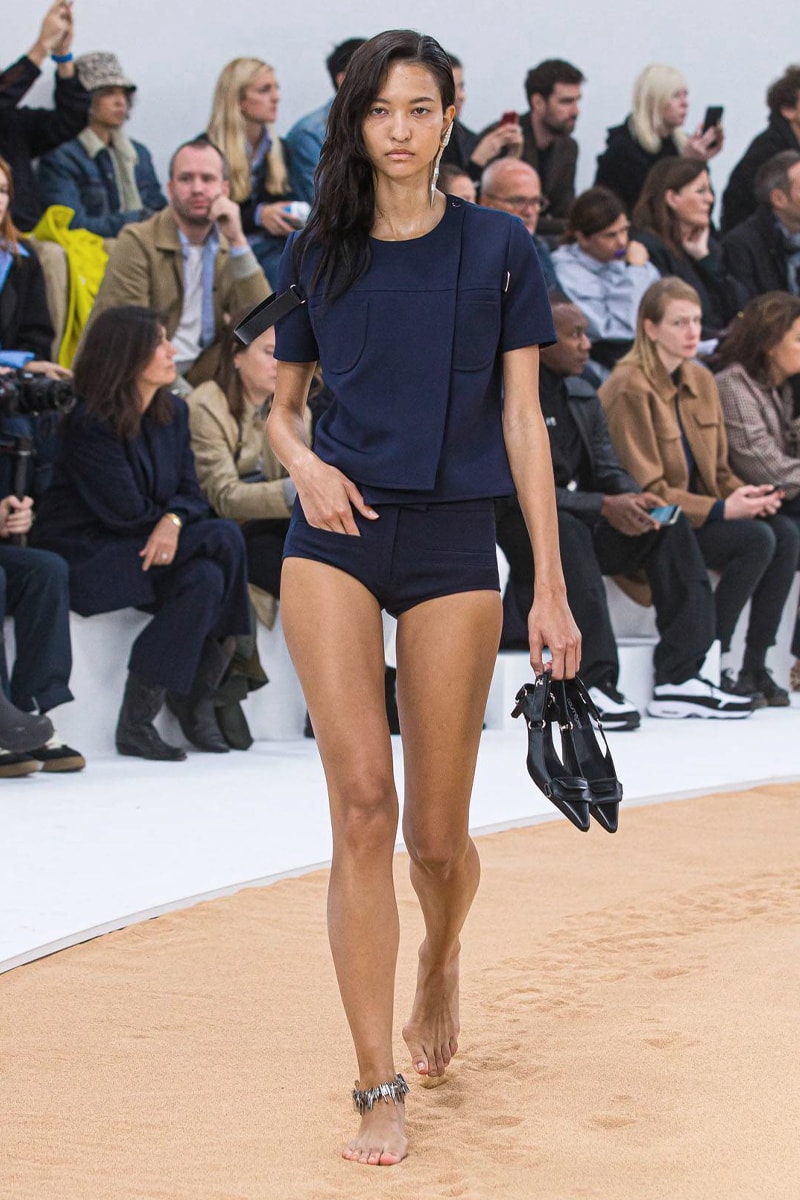 Courrèges SS23 Serves the Morning After Look on a Beach spring summer 2023 paris fashion week runway rave beach vibes bella hadid nicolas di felice rave belgian club