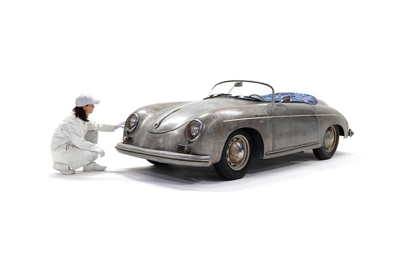 daniel arsham porsche 1955 356 speedster bonsai wabi sabi poggy yutaka fujihara sashiko japanese denim indigo boro willhoit bridgehampton images info