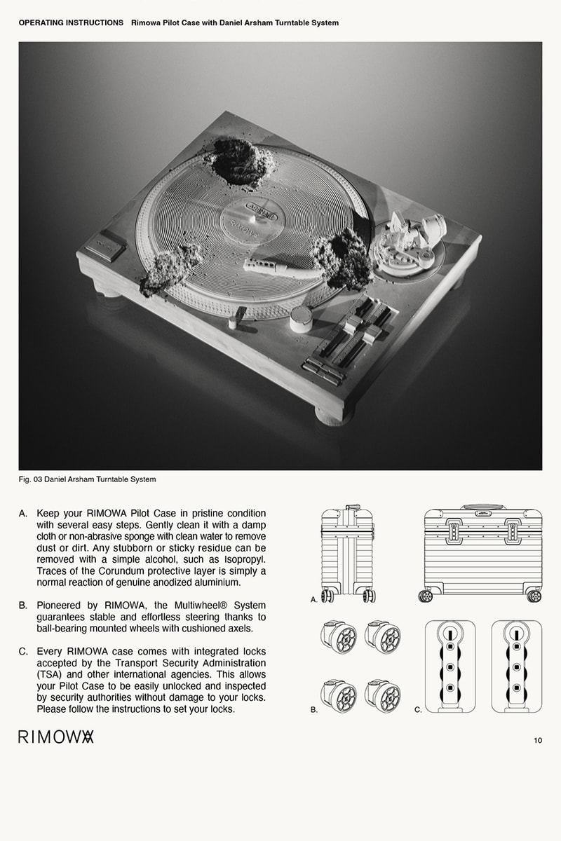 Daniel Arsham x RIMOWA Eroded Pilot Case Collaboration Luggage Art Release Information 