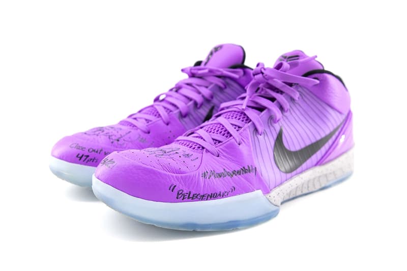 Booker Auctions His Game Worn Nike Kobe 4 Protro Sneakers | Hypebeast