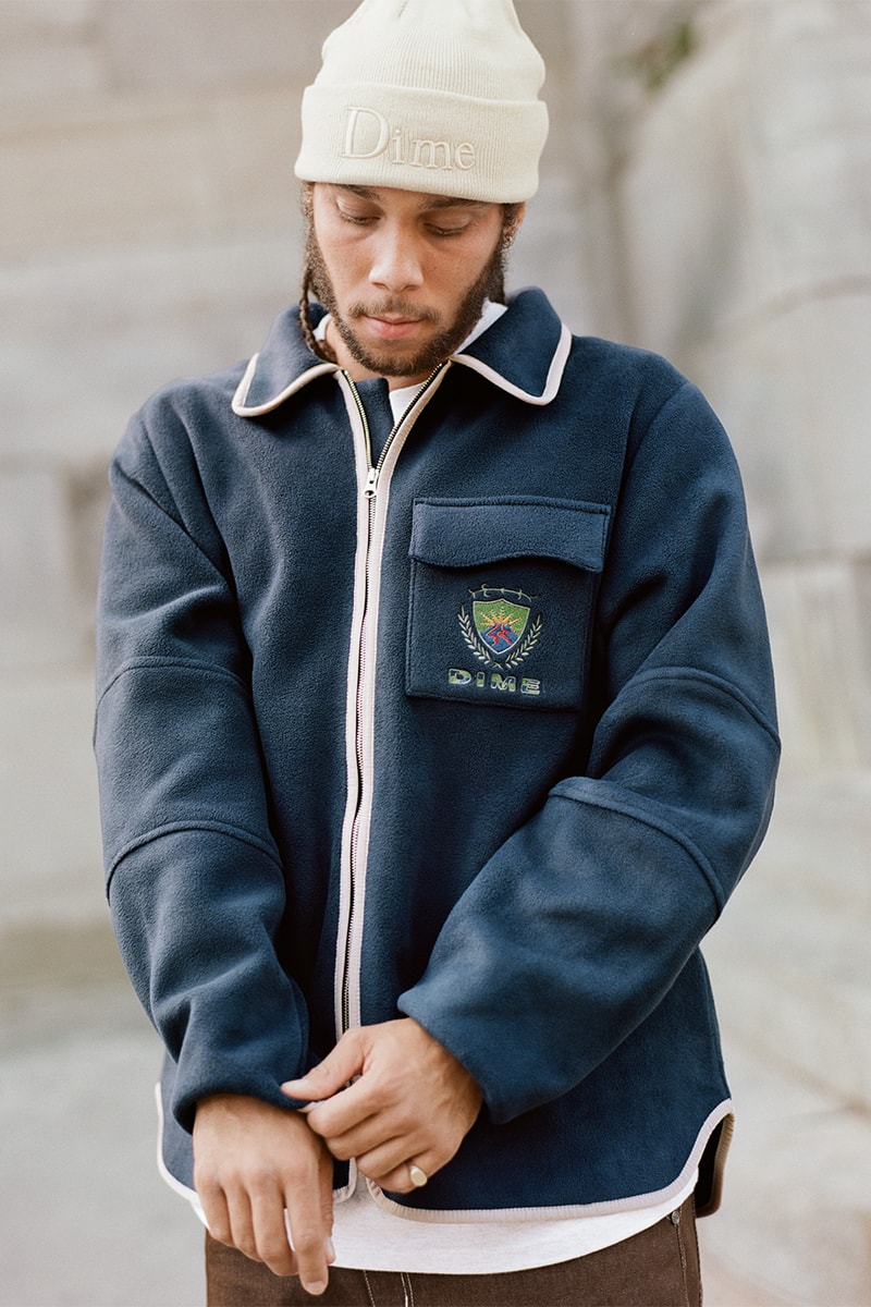 Dime Gears up for the Chilly Fall With Its Second Drop of the Season fall 2022 collection lookbook dime glory challenge skateboarding montreal canadian fleece jackets sweaters saint laurent