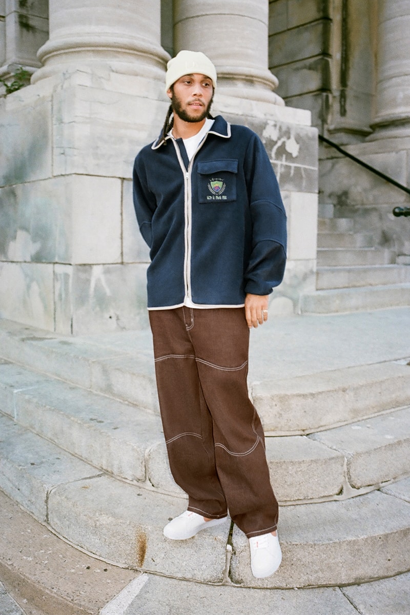 Dime Gears up for the Chilly Fall With Its Second Drop of the Season fall 2022 collection lookbook dime glory challenge skateboarding montreal canadian fleece jackets sweaters saint laurent