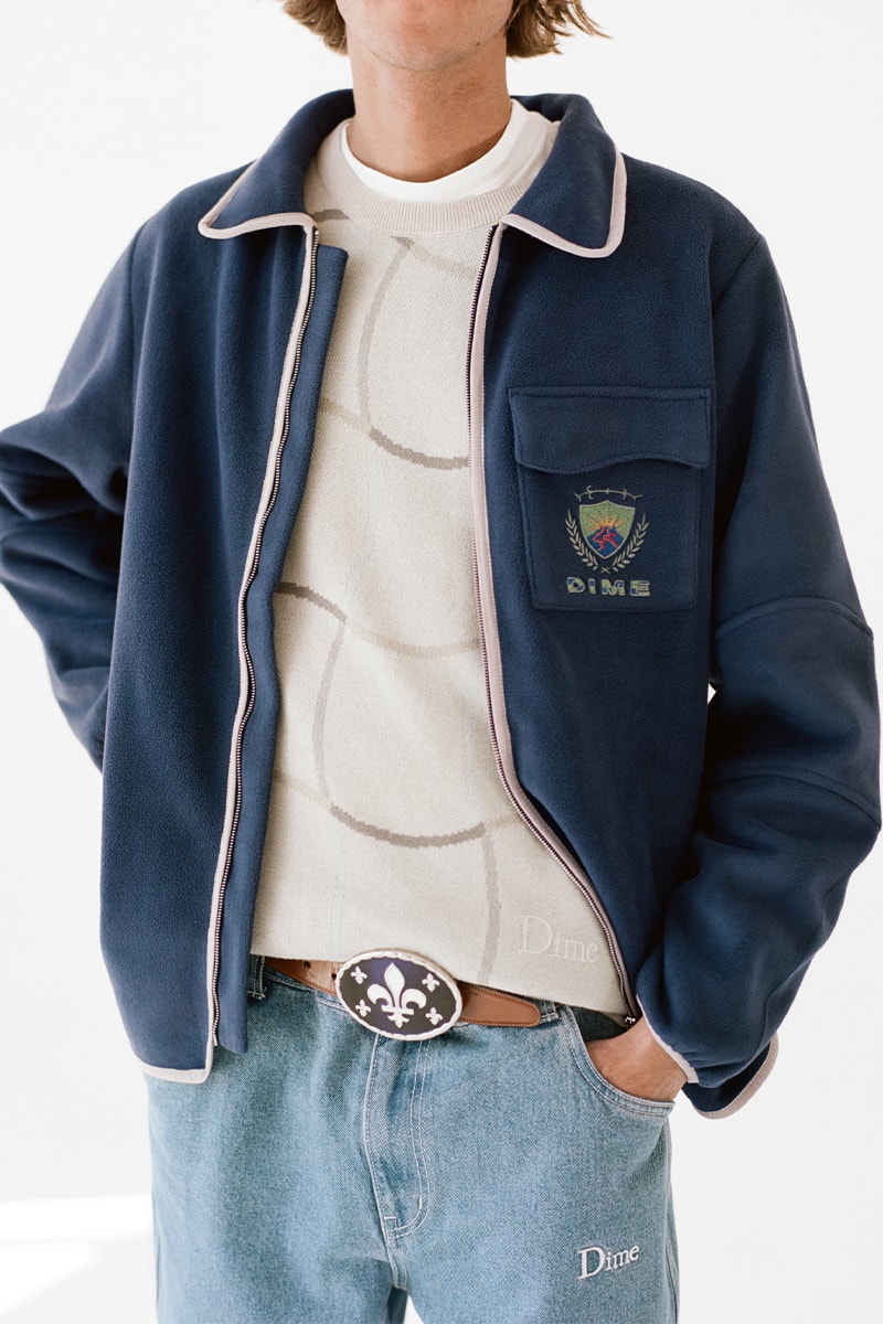 Dime Gears up for the Chilly Fall With Its Second Drop of the Season fall 2022 collection lookbook dime glory challenge skateboarding montreal canadian fleece jackets sweaters saint laurent
