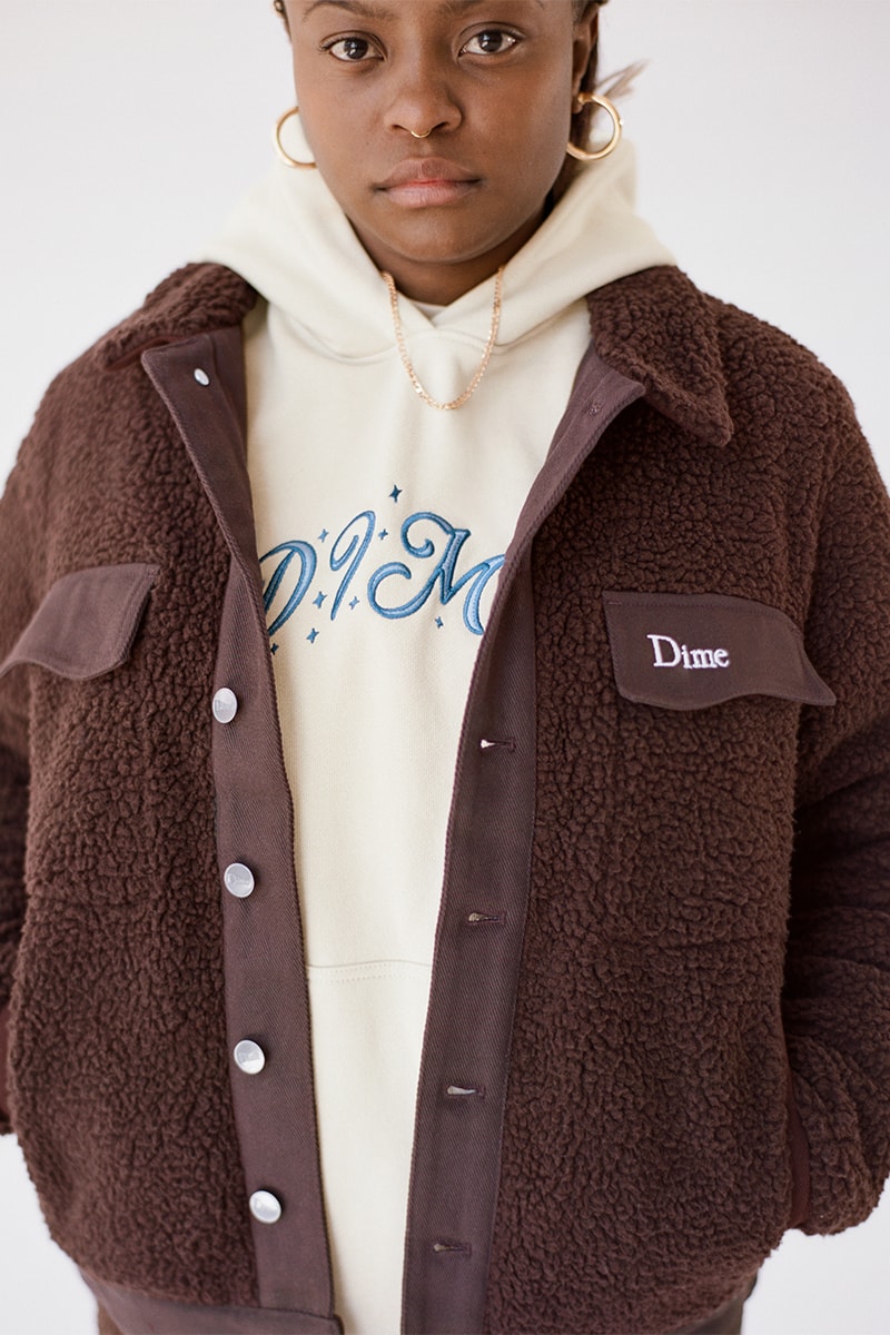 Dime Gears up for the Chilly Fall With Its Second Drop of the Season fall 2022 collection lookbook dime glory challenge skateboarding montreal canadian fleece jackets sweaters saint laurent