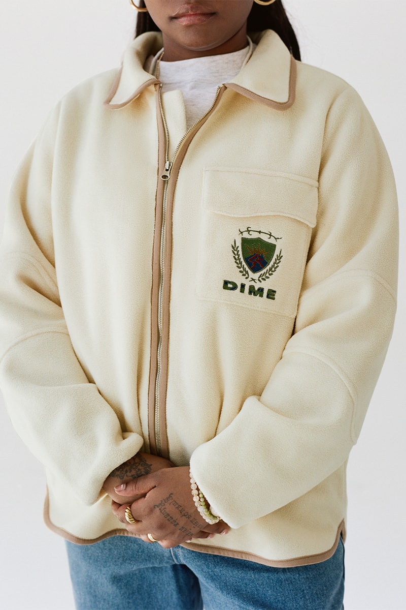 Dime Gears up for the Chilly Fall With Its Second Drop of the Season fall 2022 collection lookbook dime glory challenge skateboarding montreal canadian fleece jackets sweaters saint laurent