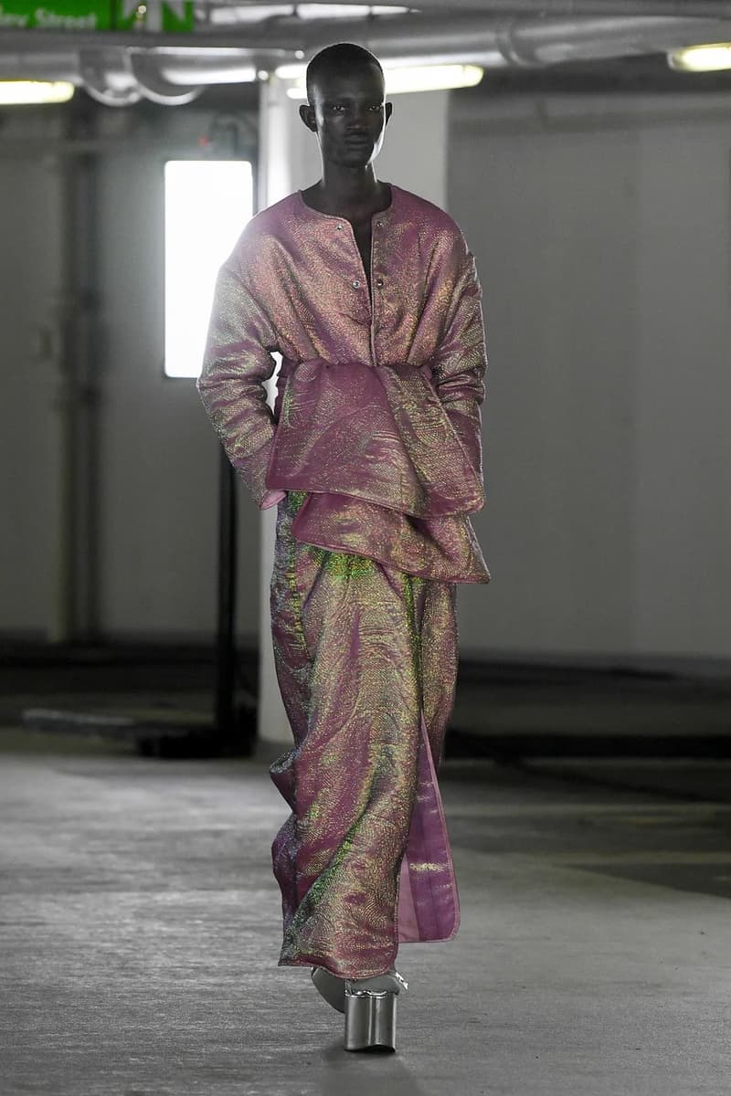 Edward Crutchley Spring Summer 2023 London Fashion Week SS23 Runway Show Hypebeast Review Emerging Designer 