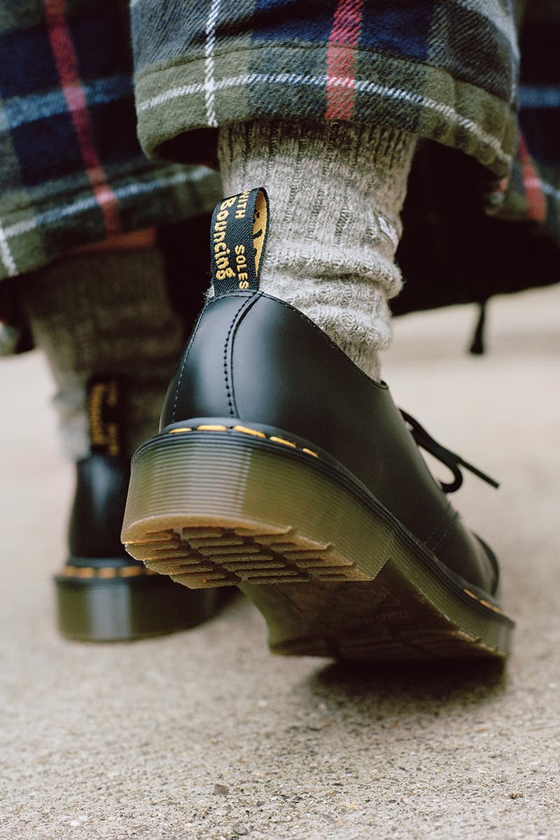 engineered garmentes dr martens 1461 asymmetrical lacing system fw22 black milkshake release date info store list buying guide photos price daiki suzuki 