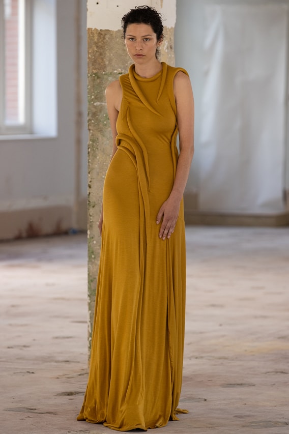 Zara Women's Bodysuit Sleeveless w/ Metal Detail Size S Mustard Yellow