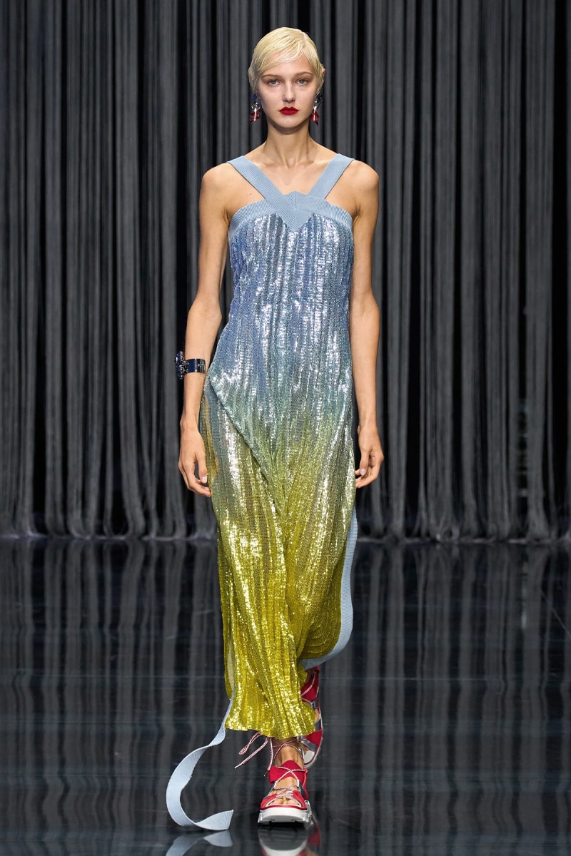 Ferrari Takes a Third Victory Lap Around the Fashion Circuit With SS23 Collection spring/summer 2023 milan fashion week race car teatro lirico juventus italian lvmh rocco iannone