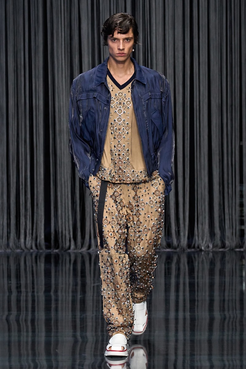 Ferrari Takes a Third Victory Lap Around the Fashion Circuit With SS23 Collection spring/summer 2023 milan fashion week race car teatro lirico juventus italian lvmh rocco iannone
