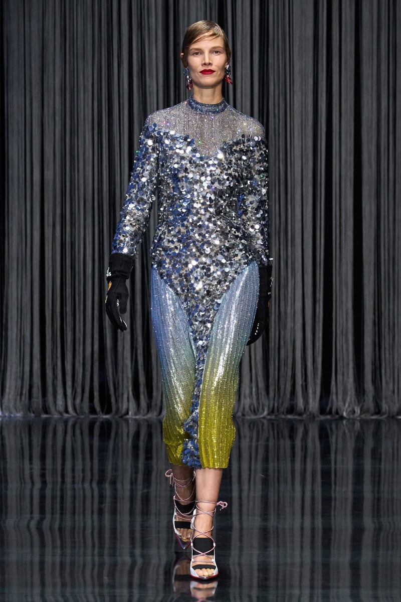 Ferrari Takes a Third Victory Lap Around the Fashion Circuit With SS23 Collection spring/summer 2023 milan fashion week race car teatro lirico juventus italian lvmh rocco iannone