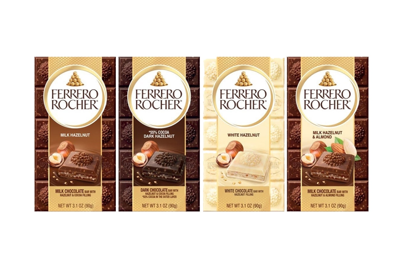 Ferrero Rocher Premium Chocolate Bars release 