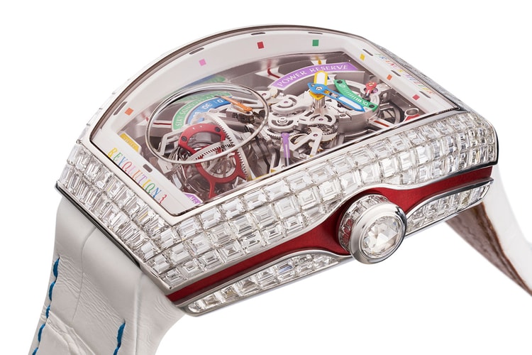 Franck Muller Creates Five Gem Set Vanguard Revolution 3 Skeletons For Retailer's 50th