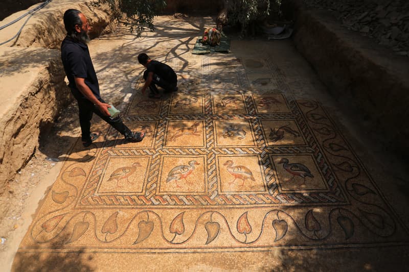 Gaza Farmer Unearths Byzantine Mosaic Art Palestine
