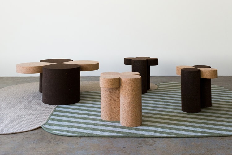 Grain Design Calls Upon Cork for the “Clover” Table Collection