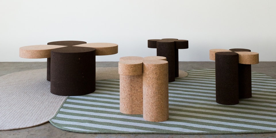 Grain Design Calls Upon Cork for the “Clover” Table Collection