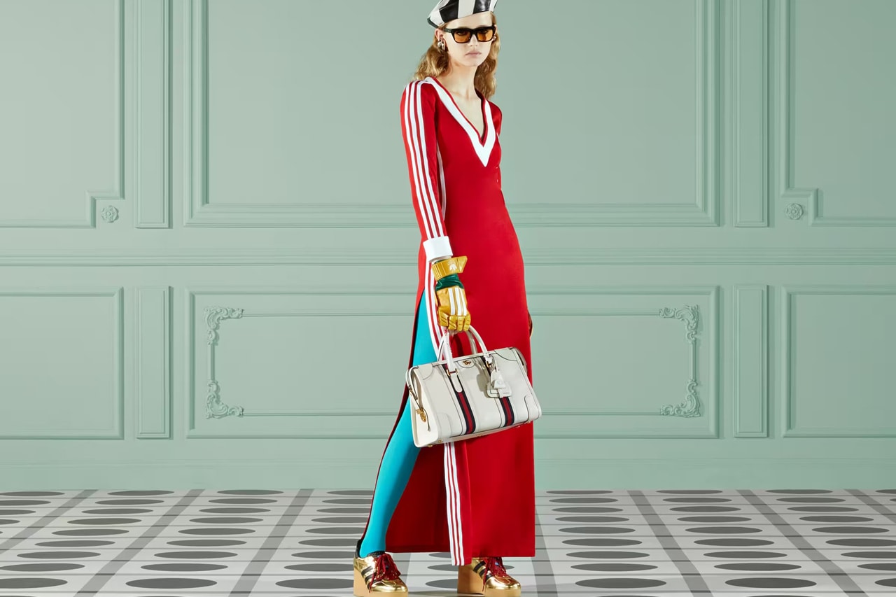 Gucci "Exquisite" Collection adidas Collaboration Alessandro Michele Gazelle Accessories Dresses Mens Womenswear Runway