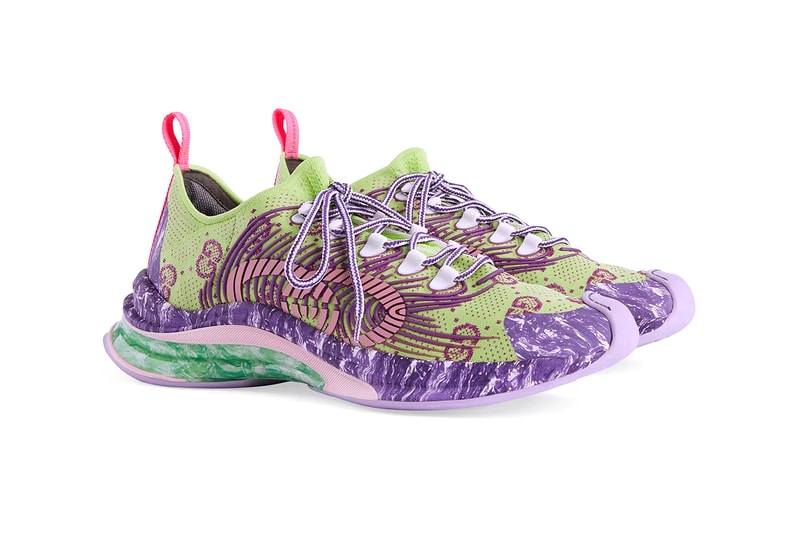 Gucci Run Sneaker MX Floral Colorful Patterns Prints Alessandro Michele New Footwear Running Shoes Mens