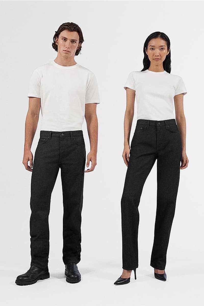 UNIQLO Helmut Lang classic jeans minimal refined recycled organic cotton white black dark navy release info date price