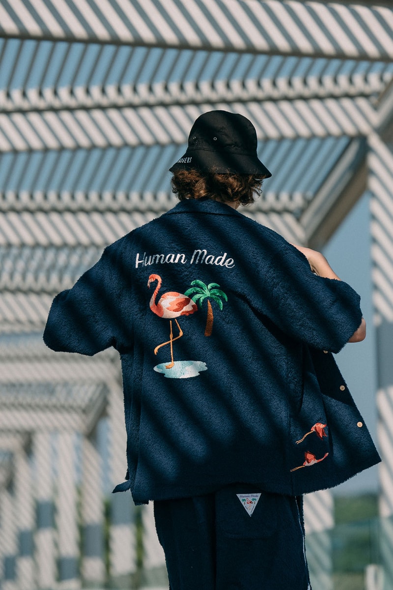 HUMAN MADE Beach Collection HBX Release Info Buy Price Summer Pile Shirts Shorts t-shirt Pocket Sandals Flip Flops