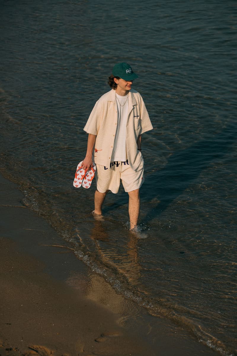 HUMAN MADE Beach Collection HBX Release Info Buy Price Summer Pile Shirts Shorts t-shirt Pocket Sandals Flip Flops